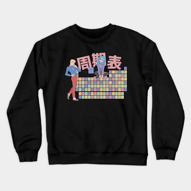 Anime is Elemental Crewneck Sweatshirt by LAPublicTees